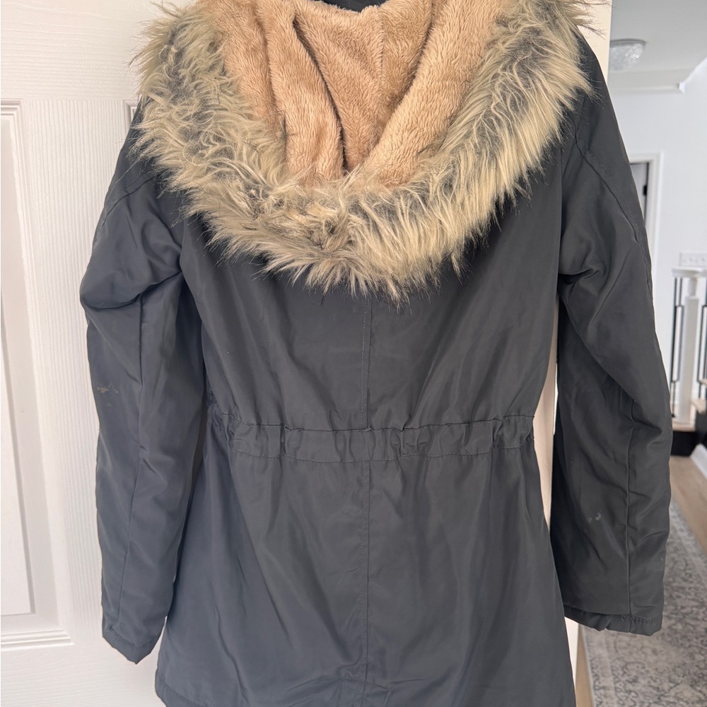 YMI Sherpa Lined Anorak Hooded Coat Parka Jacket - Picture 4 of 4